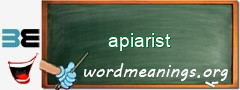 WordMeaning blackboard for apiarist